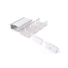 ALPHA ELETTRONICA SR - ALPJO381/007-12K Recessed anodized aluminum profile with flat opal PC cover - 2m - Accessories included