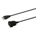 ALPHA ELETTRONICA SR - ALP23-003/3BPAB Cable from Italian 3 poles 16A Plug to Italian 10/16A Socket - Black - 3m