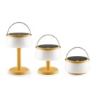 ALPHA ELETTRONICA SR - ALPJO453G Lampada da tavolo solare 3 in 1 - Serie Glamp