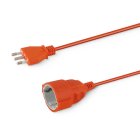 ALPHA ELETTRONICA SR - ALP23-003/12BPKB Prolunga da spina 3 poli Italia a presa tedesca - 10m - cavo arancione