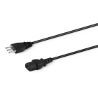 ALPHA ELETTRONICA SR - ALP23-025A Cable from Italian 3 poles Plug to IEC320 C13 Socket - 1,5m