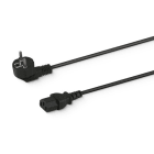 ALPHA ELETTRONICA SR - ALP23-027B Cable from Schuko 90° Plug to IEC320 C13 Socket - 1,5m