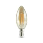ALPHA ELETTRONICA SR - ALPLF252WW LAMP.LED FILAM. CANDELA 4.5WE14 BC AMBRA