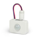 ALPHA ELETTRONICA SR - ALP23-115B PIR motion sensor for 230V spotlights - Three adjustments (Time, Sensitivity, Lux) - White