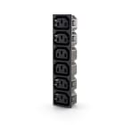 ALPHA ELETTRONICA SR - ALP23-18/6L Panel mount AC power connector - 6 sockets - 10A 250V