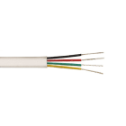 ALPHA ELETTRONICA SR - ALPWTR492A/T CAVO TEL 4 POLI PIATTO AVORIO