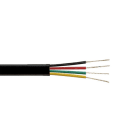 ALPHA ELETTRONICA SR - ALPWTR492N/T Flat telephon cable multi-pole - 4 poles - Black