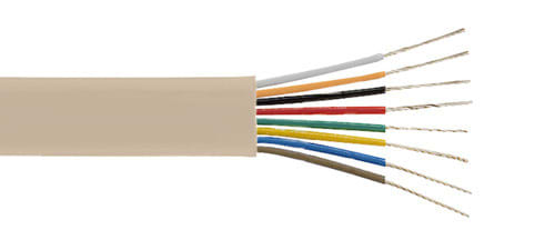 ALPHA ELETTRONICA SR - ALPWTR498A/T Flat telephon cable multi-pole - 8 poles - Ivory