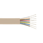 ALPHA ELETTRONICA SR - ALPWTR498A/T Flat telephon cable multi-pole - 8 poles - Ivory