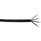ALPHA ELETTRONICA SR - ALPWTR640N CAVO NERO 4POLI 4X1MM RGBV GOMMA 100M