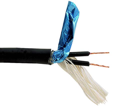 ALPHA ELETTRONICA SR - ALPWTR88 2x0.75mm² microphone cable with cotton filling and aluminum tape