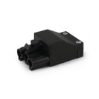 ALPHA ELETTRONICA SR - ALP23-31-13N Anti-extraction flying plug 16A 500V - 2-pole + male ground - with strain relief - IP20