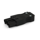 ALPHA ELETTRONICA SR - ALP23-31-17N Flying plug 16A 500V - 2-poles + male ground - with strain relief - IP20