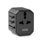 ALPHA ELETTRONICA SR - ALP23-36 Universal travel adapter with USB-A and USB-C charging socket 2.1A max
