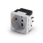 ALPHA ELETTRONICA SR - ALP23B0108 Presa universale P40 2 Poli + T 10/16A, 250V - Serie Be-Bop