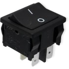 ALPHA ELETTRONICA SR - ALP320-054 Switch - Black - 2P - DPST - ON / OFF - 3A @ 250V - 4 term. faston 4.8