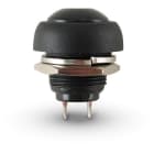 ALPHA ELETTRONICA SR - ALP330-013 Pulsante normalmente aperto 1P - 1A-250V - off/(on) - Terminali a saldare - colore nero