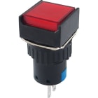 ALPHA ELETTRONICA SR - ALP330-046-1 Pulsante bistabile - Rosso - 1P - SPDT - ON/ON - 3A@250Vac - 3 term. a saldare