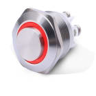 ALPHA ELETTRONICA SR - ALP330-058-1 PULS.ANTIVAN.1PON/-/OFF VITE 12V ROSSO