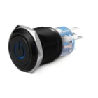 ALPHA ELETTRONICA SR - ALP330-064-5-N1 Interruttore antivandalo ø19mm bistabile luminoso - 24V - 1P - SPDT - ON/ON - 5 term. a saldare