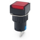 ALPHA ELETTRONICA SR - ALP330-074-1 Pulsante - Rosso - 1P - SPDT - (ON)/ON - 3A@250Vac - 3 term. a saldare