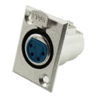 ALPHA ELETTRONICA SR - ALP40-84 Locking XLR panel mount socket - 4-pole - Grey