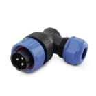 ALPHA ELETTRONICA SR - ALP44-55L CONNETTORE IP68 ANG. SP21 SPINA 3P30A