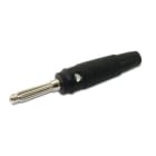 ALPHA ELETTRONICA SR - ALP20-118-2 Banana plug 4mm - with side grip - Black