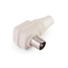 ALPHA ELETTRONICA SR - ALP55 Spina coassiale a 90° per TV Ø9,5mm completamente schermata