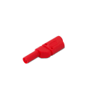 ALPHA ELETTRONICA SR - ALP20-122-1 Spina banana ø4mm di sicurezza - con presa passante - Rossa