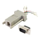 ALPHA ELETTRONICA SR - ALP64-308 Adapter from male D Sub 9-pole plug to 8-contact modular socket