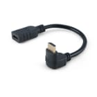 ALPHA ELETTRONICA SR - ALP64-579/04B Horizontal angle HDMI® plug - HDMI® socket - 20cm