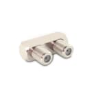 ALPHA ELETTRONICA SR - ALP86-030 F-type socket to F-type socket U-shaped adapter