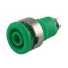 ALPHA ELETTRONICA SR - ALP20-316-4 Boccola banana Ø4mm di sicurezza - Verde