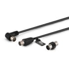 ALPHA ELETTRONICA SR - ALP87-016/02B CAVO TV M-M90 NEROADATT.F-F 2M POLYBAG