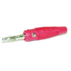 ALPHA ELETTRONICA SR - ALP20-4 Spina banana Ø4mm - con presa laterale - Rossa