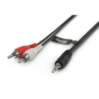 ALPHA ELETTRONICA SR - ALP11-3-002B Cable from Ø3.5 Stereo jack plug to 2 RCA audio plugs - 1,5m