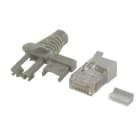 ALPHA ELETTRONICA SR - ALP94-919/1 SP RJ45 8P8C CAT6A SCH.FL-SOL.CAPPUCCIO
