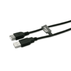 ALPHA ELETTRONICA SR - ALP95-601/5NB Cable from USB type "A" plug to USB type "A" socket - 5m - Black