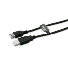 ALPHA ELETTRONICA SR - ALP95-601/0018NB CAVO USB2 M/F TIPO A 1.8M NERO POLYBAG