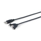 ALPHA ELETTRONICA SR - ALP95-601/2PANB CAVO USB2 M/F TIPO A PANNELLO 2M NERO...