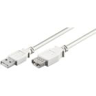 ALPHA ELETTRONICA SR - ALP95-601/5WB Cable from USB type "A" plug to USB type "A" socket - 5m - White