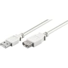 ALPHA ELETTRONICA SR - ALP95-601/5WB CAVO USB2 M/F TIPO A 5M BIANCO POLYBAG