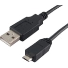 ALPHA ELETTRONICA SR - ALP95-653/1B Cable from USB type "A" plug to Micro USB type "B" plug - 1m - AWG24