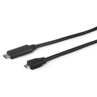ALPHA ELETTRONICA SR - ALP95-686/1NB Cavo USB 2.0 da USB tipo-C maschio a USB micro-B maschio - 0,48 Gbps - 1m - Nero