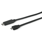 ALPHA ELETTRONICA SR - ALP95-686/1NB CAVO USB2 M/M TIPO C A TIPO MICRO-B 1...