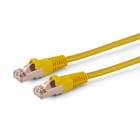 ALPHA ELETTRONICA SR - ALP95-701/01YB Network patch cord cable in Copper Cat.5e Yellow F/UTP 1m