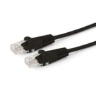 ALPHA ELETTRONICA SR - ALP95-708/005NB Network patch cord cable in Copper Cat.6 Black U/UTP 0,5m