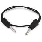 ALPHA ELETTRONICA SR - ALP20-526-2 Cavetto flessibile 0,75mm² con terminali a banana Ø4mm - Nero