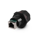 ALPHA ELETTRONICA SR - ALP96-123/1 RJ45 Cat.5e socket - IP67 shielded panel mount with cap - straight